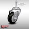 Service Caster 3.5 Inch SS Black Polyurethane Wheel Swivel 3/8 Inch Threaded Stem Caster SCC SCC-SSTS20S3514-PPUB-BLK-381615 - alternate 1
